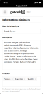 Gutenbr - Définition de l'identité de marque (mobile)